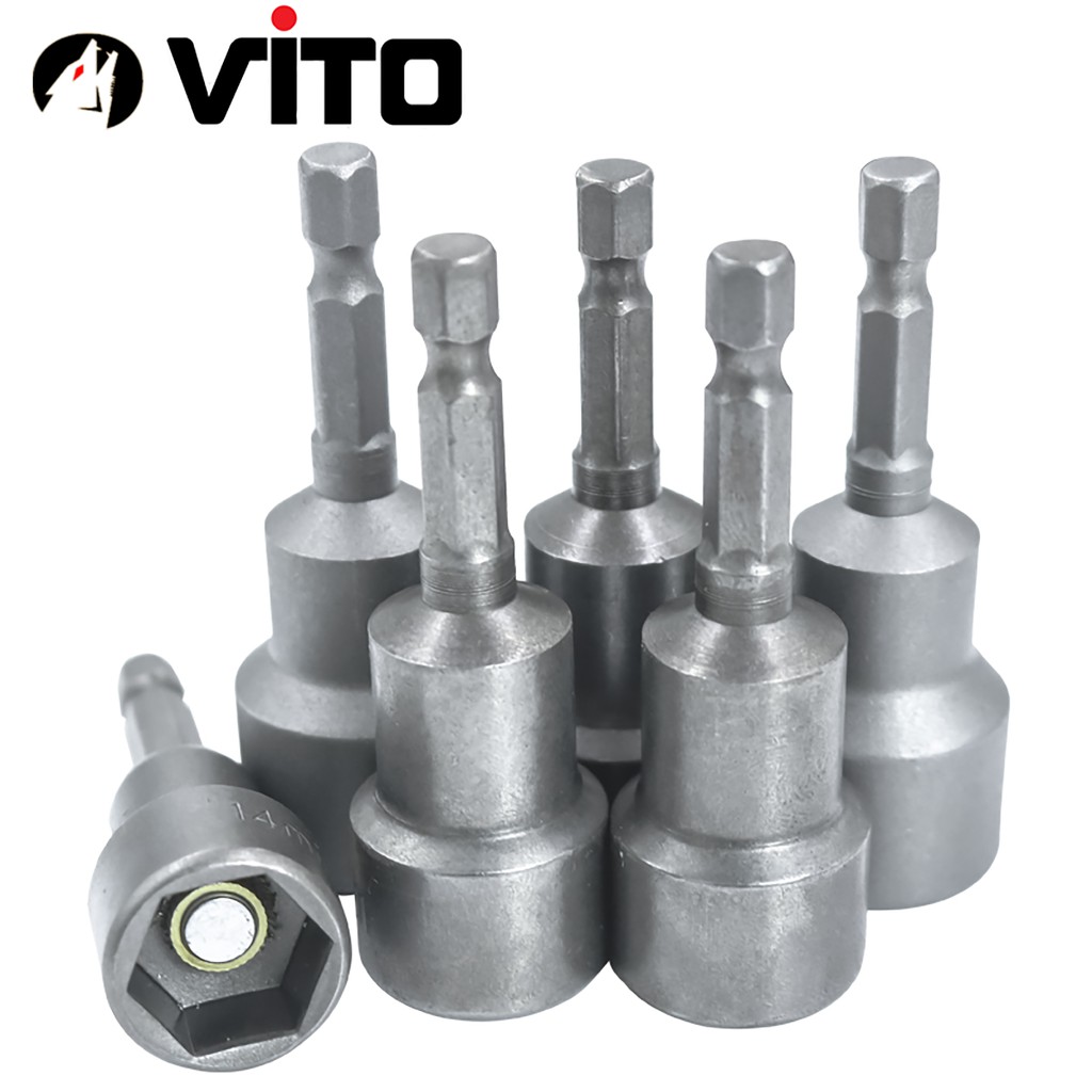Đầu Chụp Bulong Bắn Vít Lục Giác Có Nam Châm Dài 65mm VITO Các Kích Cỡ
