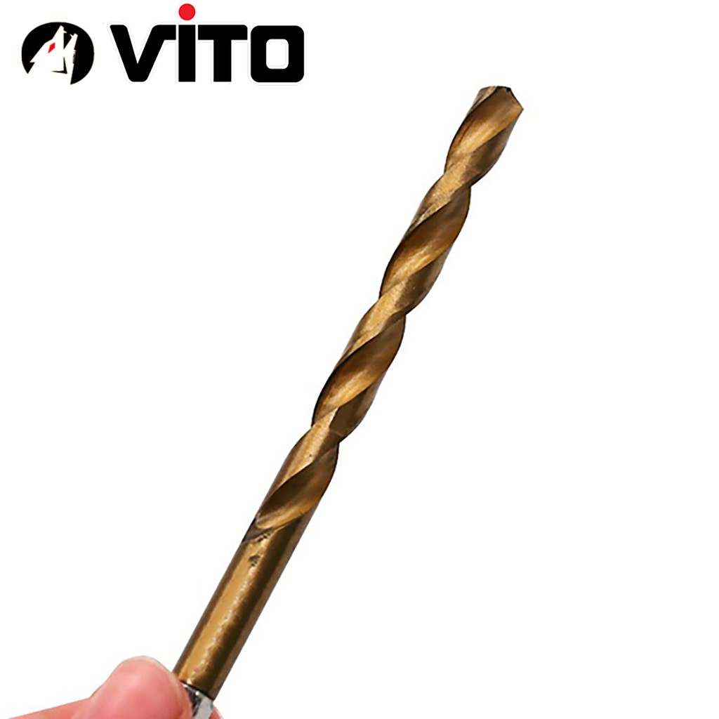 Bộ 13 Mũi Khoan Chất Liệu Thép Gió HSS Bọc Titanium VITO Chuôi Lục Giác Khoan Gỗ, Nhựa