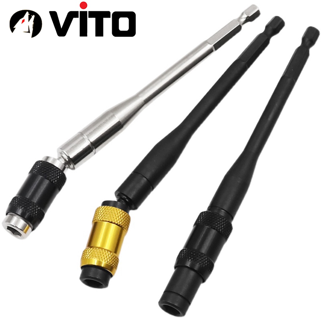 Đầu Lục Giác Dài 145mm Chuyển Hướng Bắn Vít Góc 20 Độ Có Nam Châm Giữ VITO