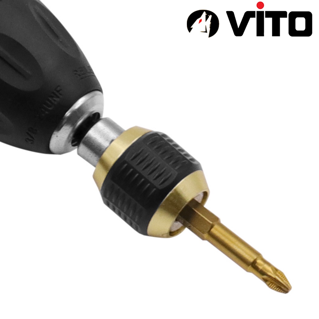 Đầu Chuyển Đối Nối Dài Bắn Vít Chân Lục Giác 6.35mm VITO Thay Vít Nhanh Có Lò Xo