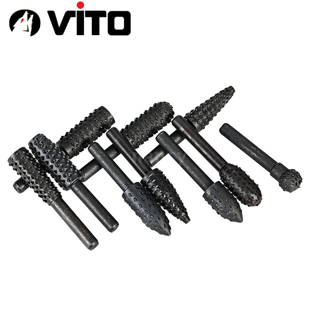 Bộ 5/10 Mũi Phay Mài Khắc VITO Làm Gỗ Lũa Đa Năng
