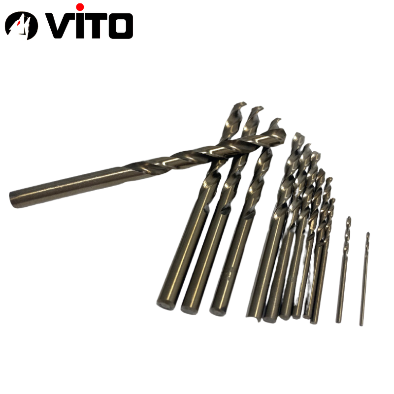 Hộp 13 Mũi Khoan Sắt, Thép, Inox Chất Liệu HSS CO Phủ Cobalt 5% Chân Tròn VITO