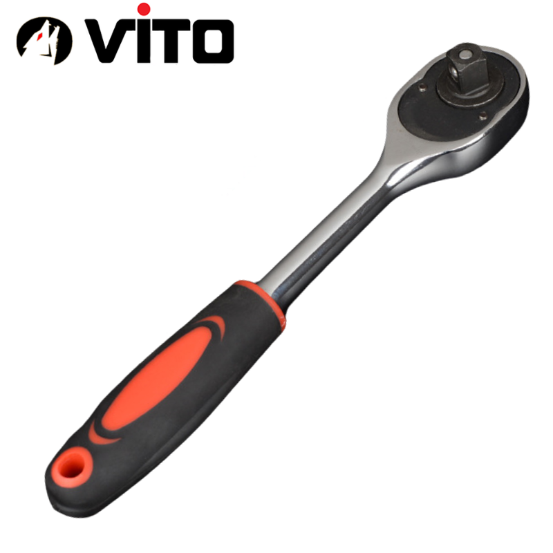 Tay Siết Khẩu Bulong 1/2 Tự Động Có Khóa Chiều, Cán Cao Su Thép CR-V Chắc Chắn Hàng VITO Nhập Khẩu