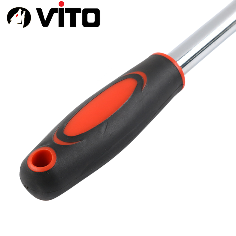 Tay Siết Khẩu Bulong 1/2 Tự Động Có Khóa Chiều, Cán Cao Su Thép CR-V Chắc Chắn Hàng VITO Nhập Khẩu