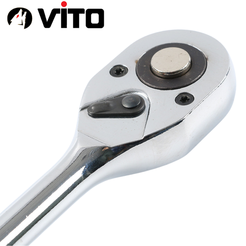 Tay Siết Khẩu Bulong 1/2 Tự Động Có Khóa Chiều, Cán Cao Su Thép CR-V Chắc Chắn Hàng VITO Nhập Khẩu