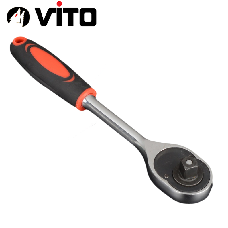 Tay Siết Khẩu Bulong 1/2 Tự Động Có Khóa Chiều, Cán Cao Su Thép CR-V Chắc Chắn Hàng VITO Nhập Khẩu