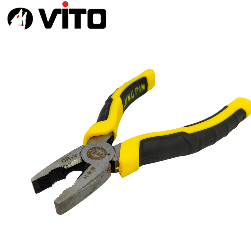 Kìm Điện, Kìm Đầu Bằng Thép CR-V Cán Cao Su, Kìm Răng Hàng VITO Nhập Khẩu