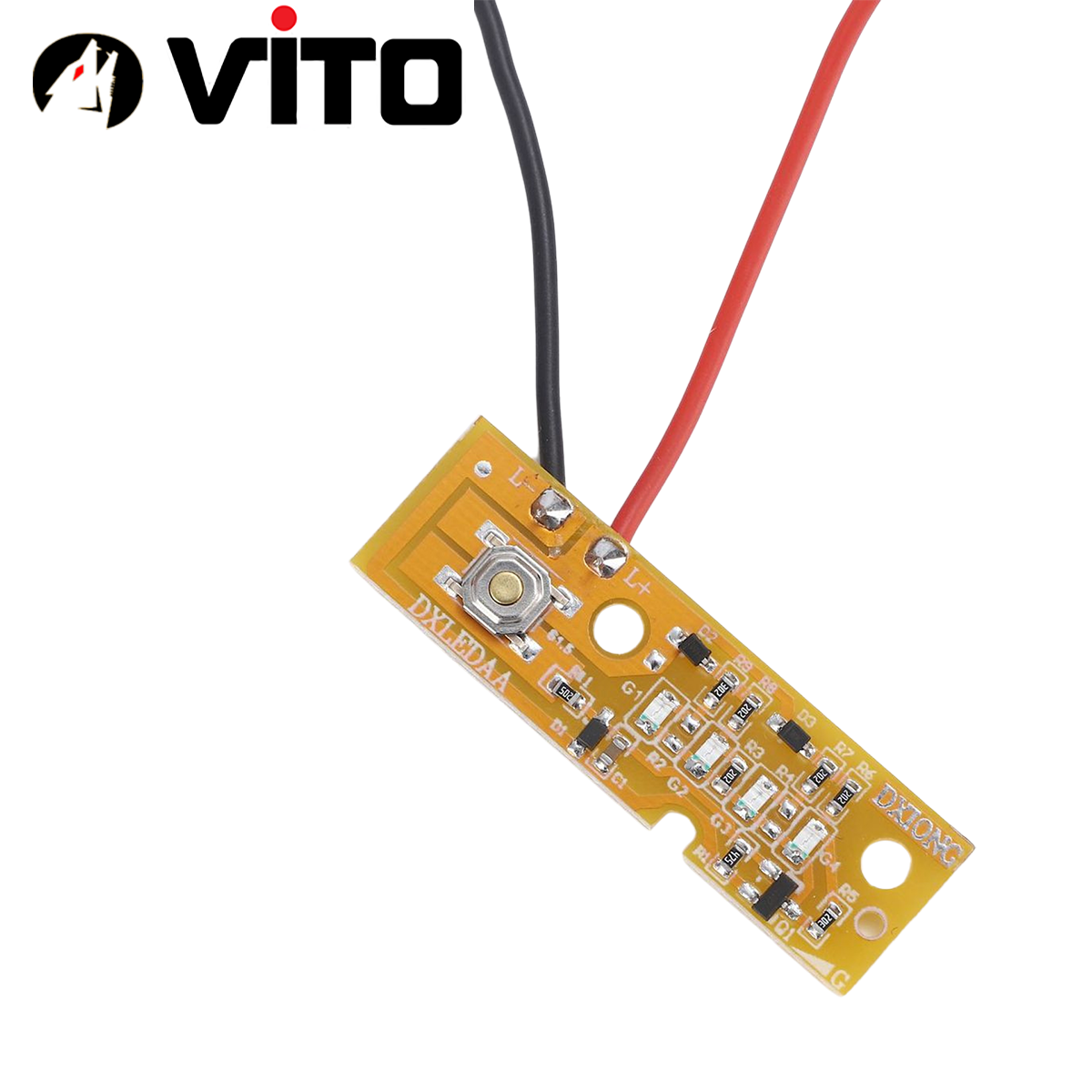 Bảng Mạch LED Báo Pin 5S 21V Sử Dụng Cho Pin Chân MAKITA 40MM  VITO Có Nút Nhấn Báo Phần Trăm Pin, 4 LED Hiển Thị