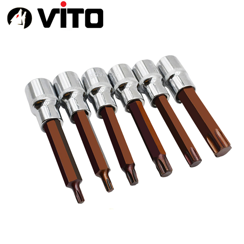 Mũi Vít Hoa Thị 6 Cạnh VITO Chân Khẩu Bulong 1/2 Gắn Máy Siết Bulong Thép CR-V