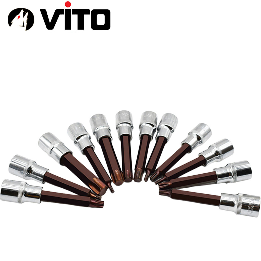 Mũi Vít Hoa Thị 6 Cạnh VITO Chân Khẩu Bulong 1/2 Gắn Máy Siết Bulong Thép CR-V