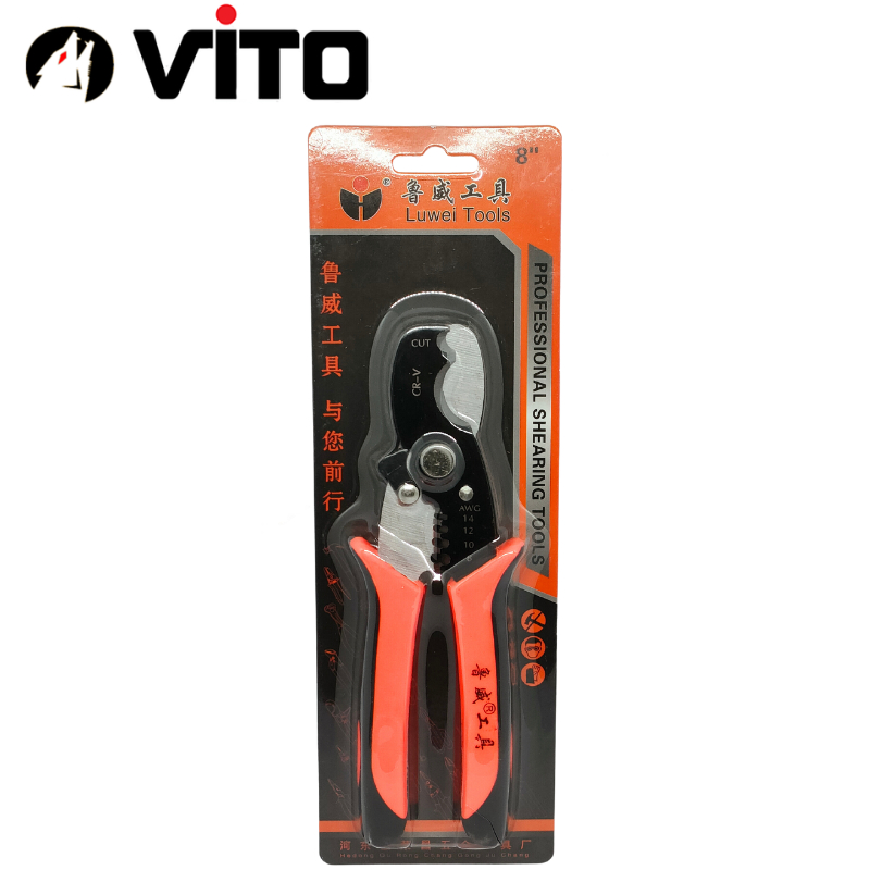 Kìm Đa Năng Cắt Cáp Tuốt Dây 8 Inch Thép CR-V Hàng Nhập VITO