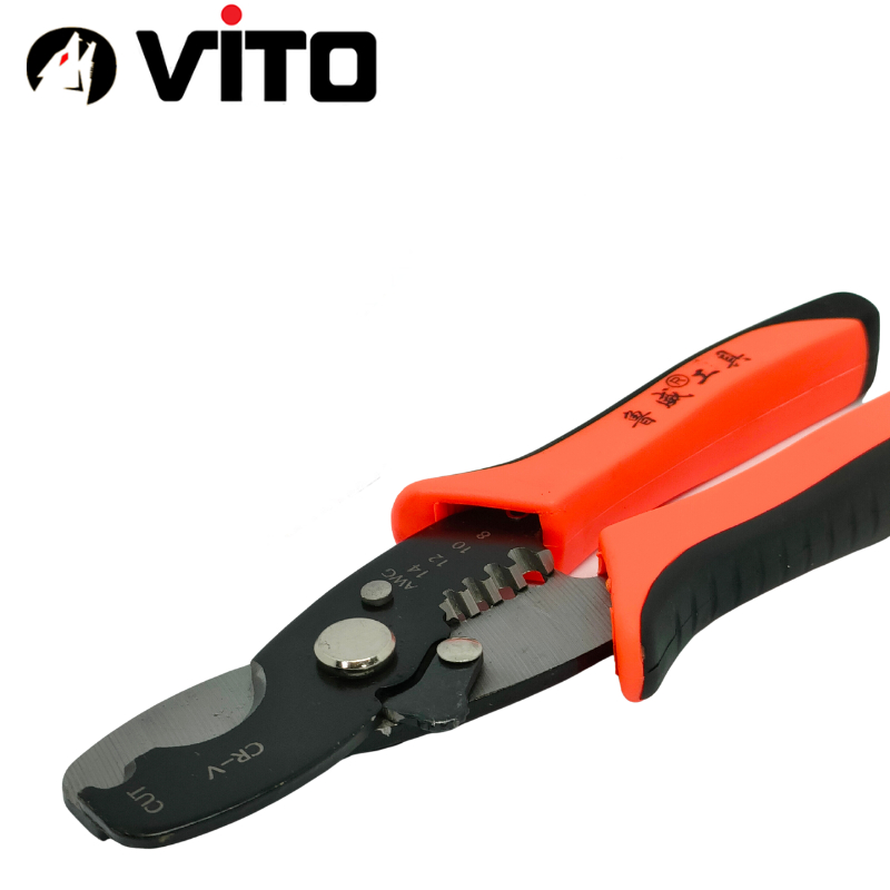 Kìm Đa Năng Cắt Cáp Tuốt Dây 8 Inch Thép CR-V Hàng Nhập VITO