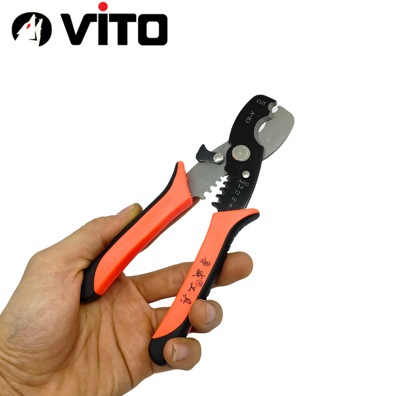 Kìm Đa Năng Cắt Cáp Tuốt Dây 8 Inch Thép CR-V Hàng Nhập VITO