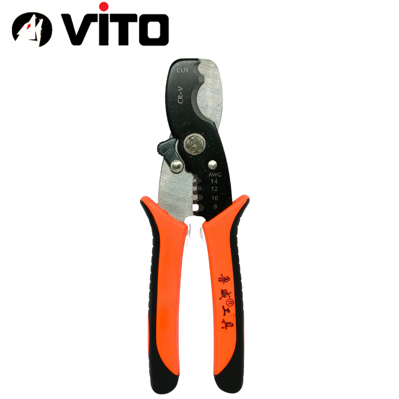Kìm Đa Năng Cắt Cáp Tuốt Dây 8 Inch Thép CR-V Hàng Nhập VITO