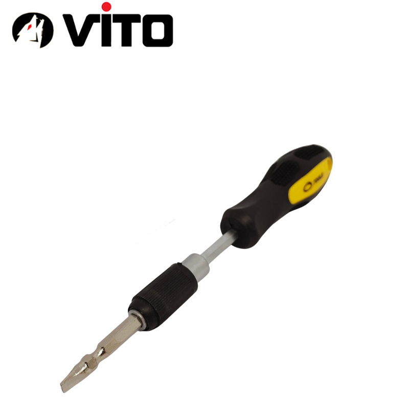 Cán Tua Vít Tô Vít Lục Giác Có Bi Giữ VITO Gắn Mũi Lục Giác 6.35mm Tay Cầm Cao Su