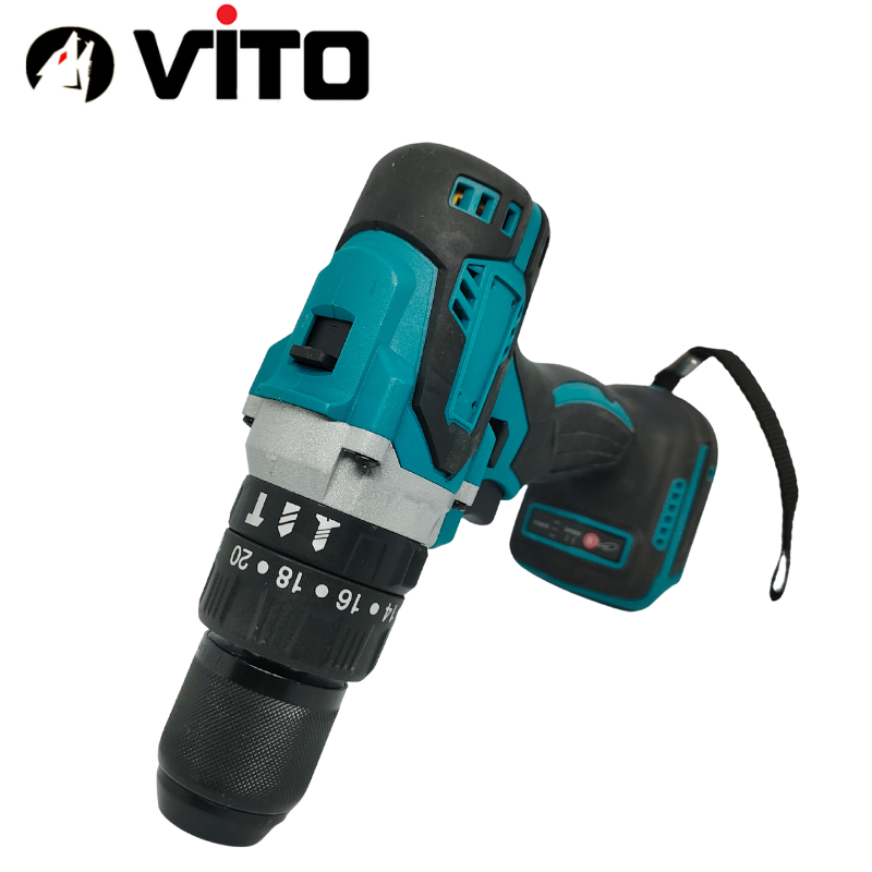 Thân Máy Khoan Đầu Kẹp 13mm VITO Có Búa Động Cơ Không Chổi Than