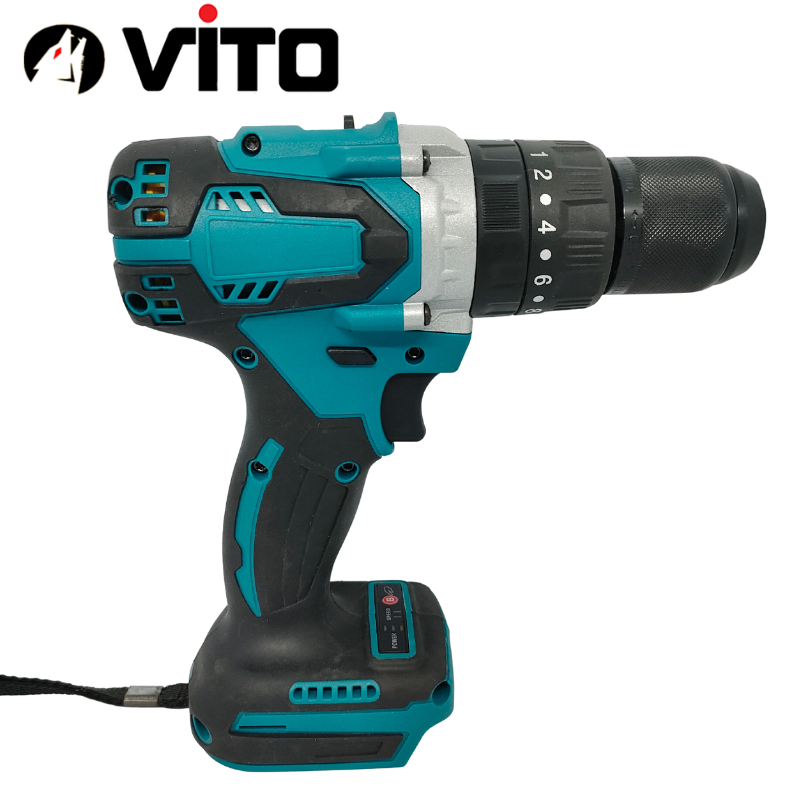 Thân Máy Khoan Đầu Kẹp 13mm VITO Có Búa Động Cơ Không Chổi Than