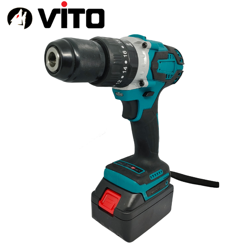 Thân Máy Khoan Đầu Kẹp 13mm VITO Có Búa Động Cơ Không Chổi Than