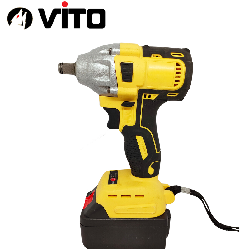 Thân Máy Siết Bulong Động Cơ Không Chổi Than Màu Vàng VITO Đầu 2 Trong 1 Bắn Vít, Siết Ốc