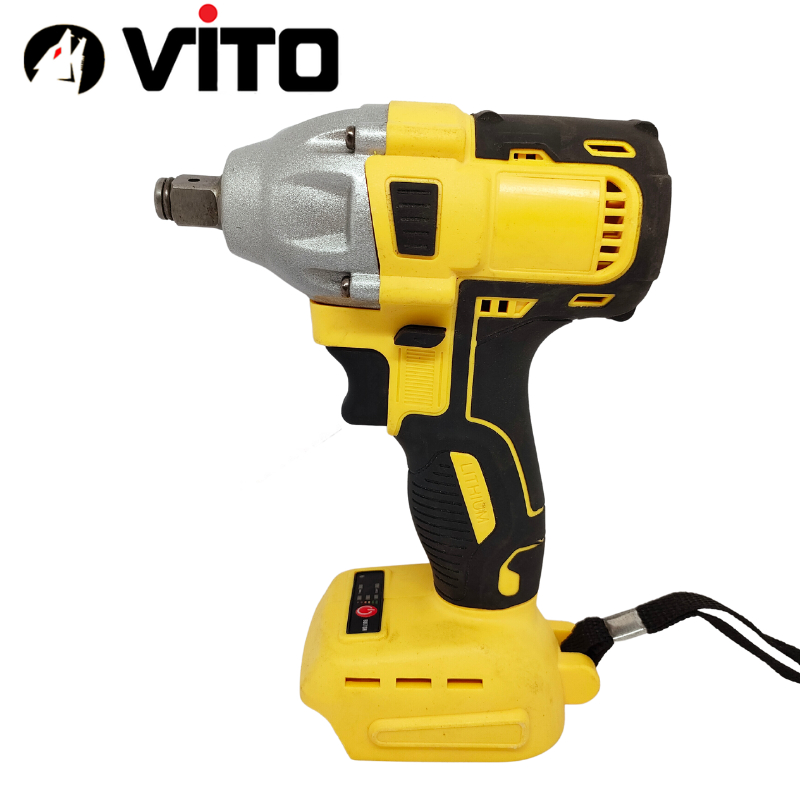 Thân Máy Siết Bulong Động Cơ Không Chổi Than Màu Vàng VITO Đầu 2 Trong 1 Bắn Vít, Siết Ốc