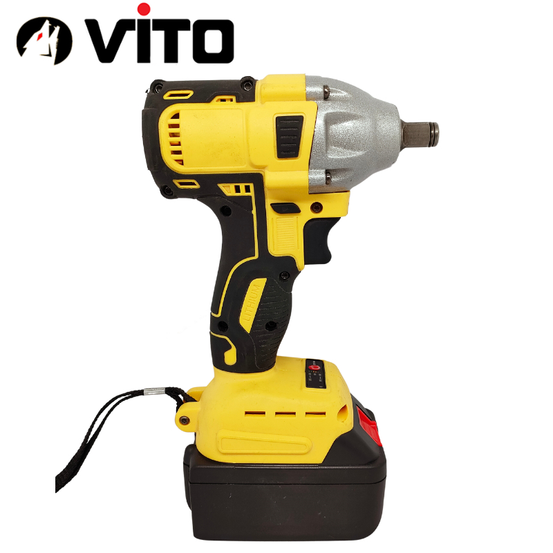 Thân Máy Siết Bulong Động Cơ Không Chổi Than Màu Vàng VITO Đầu 2 Trong 1 Bắn Vít, Siết Ốc