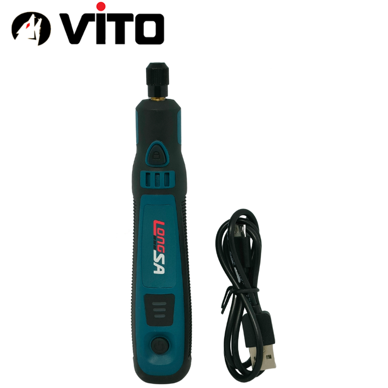 Máy Mài Khuôn Mini Pin Sạc Lithium Đa Năng 3 Tốc Độ Chuyên Dụng Mài Lũa Gỗ, Nhựa Cán 3.2mm