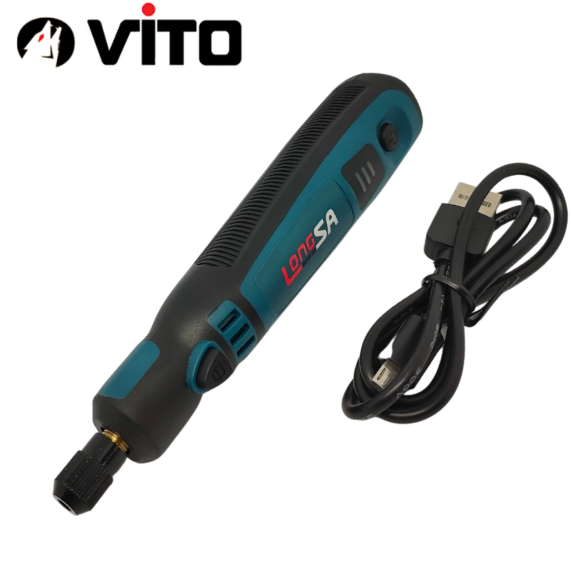 Máy Mài Khuôn Mini Pin Sạc Lithium Đa Năng 3 Tốc Độ Chuyên Dụng Mài Lũa Gỗ, Nhựa Cán 3.2mm