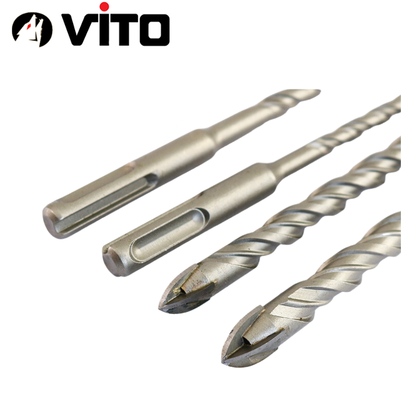 Mũi Chữ Thập 4 Cạnh Chân SDS Plus VITO Khoan Đa Năng Khoan Kính Đá Gạch Men Tường Gạch