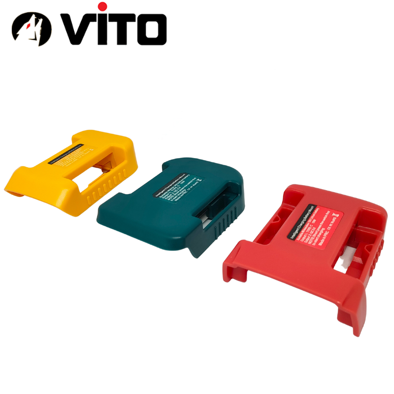 Đế Sạc Nhanh Cổng Type C PD + USB QC VITO Sử Dụng Pin MAKITA/DEWALT/MILWAUKEE
