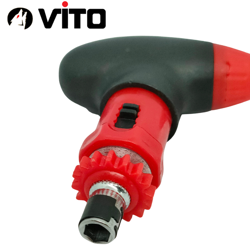Tay Chữ T Vặn Vít Lục Giác VITO Có Khóa Chiều Vặn, Bi Giữ, Ngăn Chứa Mũi Vít, Bánh Cóc