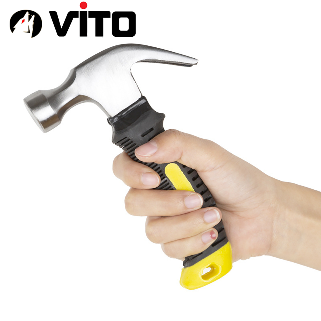Búa Đinh Mini Cán Ngắn Cán Cao Su Trọng Lượng 250gr VITO Nhập Khẩu