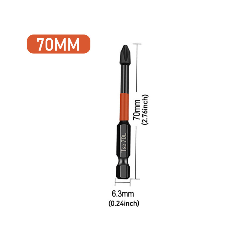 Mũi Bắn Vít Đầu PH2 Bake Chữ Thập VITO Từ Tính Cao, Chân Lục Giác Ngắn 6.35mm