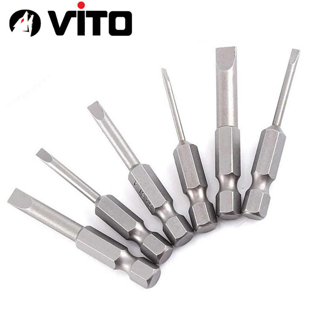 Bộ Mũi 2 Cạnh Vặn Vít Chuôi Lục Giác VITO Dùng Cho Khoan Pin, Khoan Điện
