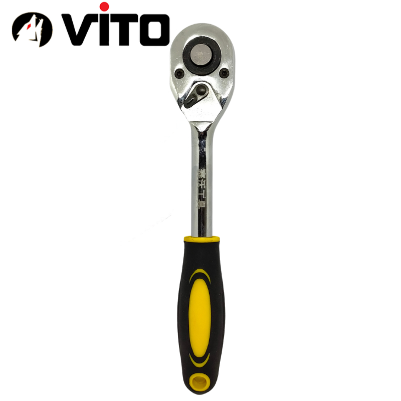 Tay Siết Khẩu Bulong 1/2 Tự Động Có Khóa Chiều, Cán Cao Su Thép CR-V Chắc Chắn Hàng VITO Nhập Khẩu