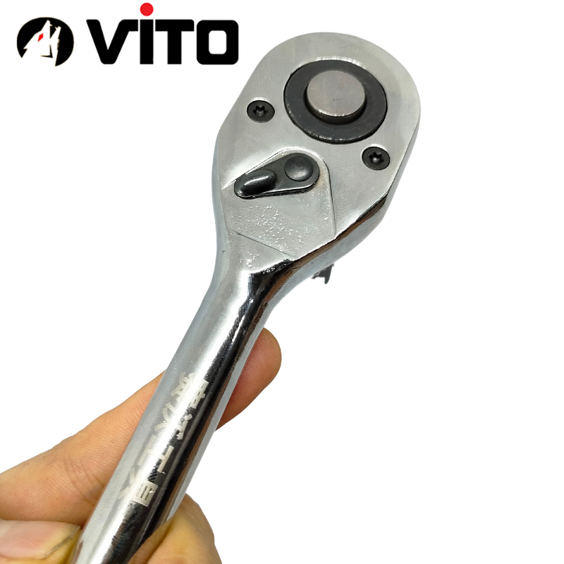 Tay Siết Khẩu Bulong 1/2 Tự Động Có Khóa Chiều, Cán Cao Su Thép CR-V Chắc Chắn Hàng VITO Nhập Khẩu