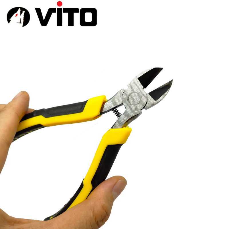 Kìm Cắt, Bấm Dây Điện, Dây Kẽm Các Loại, Thép CR-V Cán Cao Su Chắc Chắn Hàng VITO Nhập Khẩu