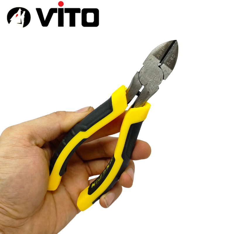 Kìm Cắt, Bấm Dây Điện, Dây Kẽm Các Loại, Thép CR-V Cán Cao Su Chắc Chắn Hàng VITO Nhập Khẩu