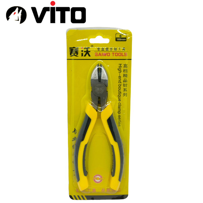 Kìm Cắt, Bấm Dây Điện, Dây Kẽm Các Loại, Thép CR-V Cán Cao Su Chắc Chắn Hàng VITO Nhập Khẩu