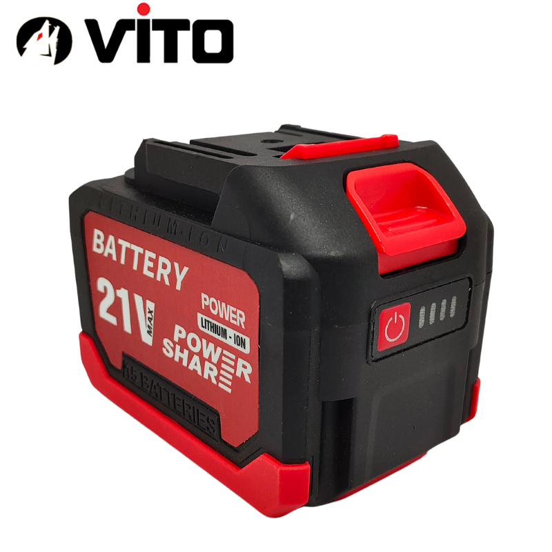 Pin Sạc 21V 15 Cell Dung Lượng 4500mAh Chân Pin MAKITA 40MM VITO Có Đèn Báo Pin, Vỏ Chống Sốc