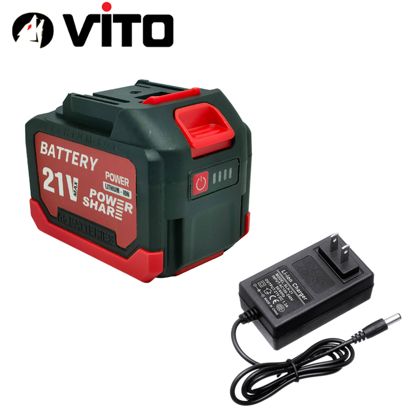 Pin Sạc 21V 15 Cell Dung Lượng 4500mAh Chân Pin MAKITA 40MM VITO Có Đèn Báo Pin, Vỏ Chống Sốc