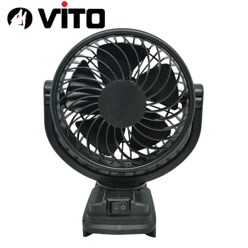 Quạt Tích Điện Cánh 5 Inch Mini VITO Sử Dụng Pin Chân MAKITA 40MM Phổ Thông, Độ Bền Cao