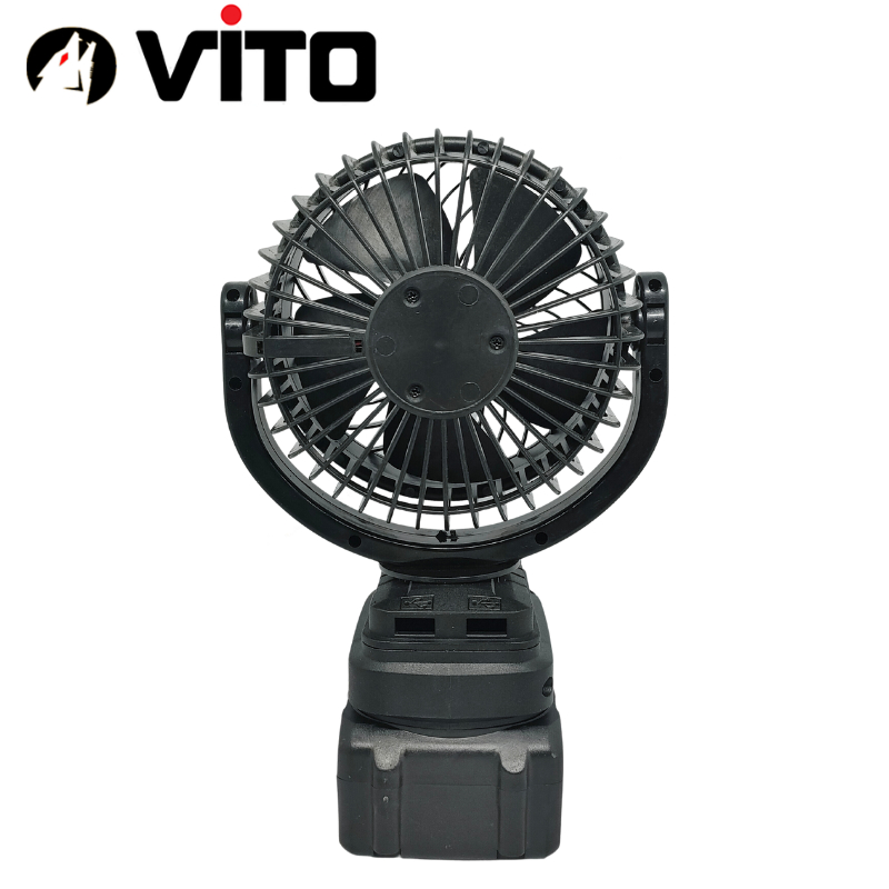 Quạt Tích Điện Cánh 5 Inch Mini VITO Sử Dụng Pin Chân MAKITA 40MM Phổ Thông, Độ Bền Cao