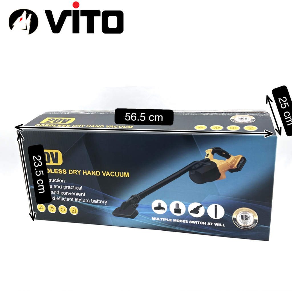 Máy Hút Bụi Công Suất Cao Dùng Pin 21V Chân MAKITA 40mm Hàng VITO Nhập Khẩu