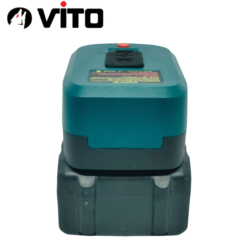 Đế 65W Sạc Nhanh Cổng Type C Sạc Điện Thoại Tích Hợp Sạc Ngược Cho Pin VITO Sử Dụng Pin Chân MAKITA 40MM