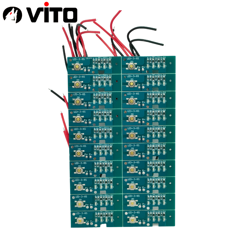 Bảng Mạch LED Báo Pin 5S 21V Sử Dụng Cho Pin Chân MAKITA 40MM  VITO Có Nút Nhấn Báo Phần Trăm Pin, 4 LED Hiển Thị