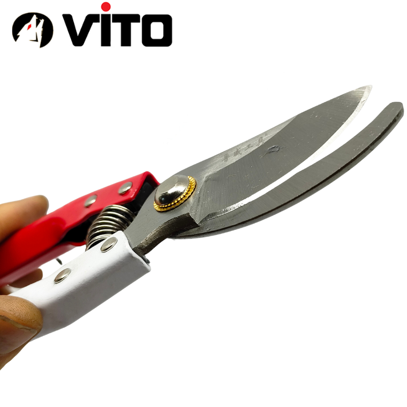 Kéo Cắt Tỉa Cành Cây Cảnh Có Lò Xo, Lưỡi Thép CR-V Chắc Chắn Hàng VITO Nhập Khẩu