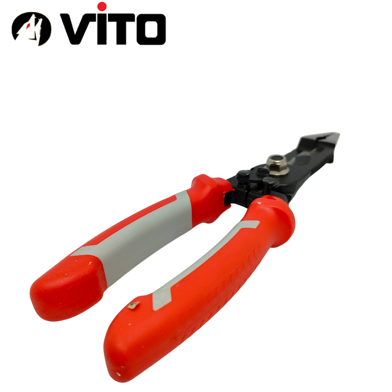 Kìm Tuốt Dây, Gọt Vỏ, Bấm Cos, Cắt Dây, Bấm Lỗ Dây Điện Đa Năng 9 In 1 Hàng VITO Nhập Khẩu