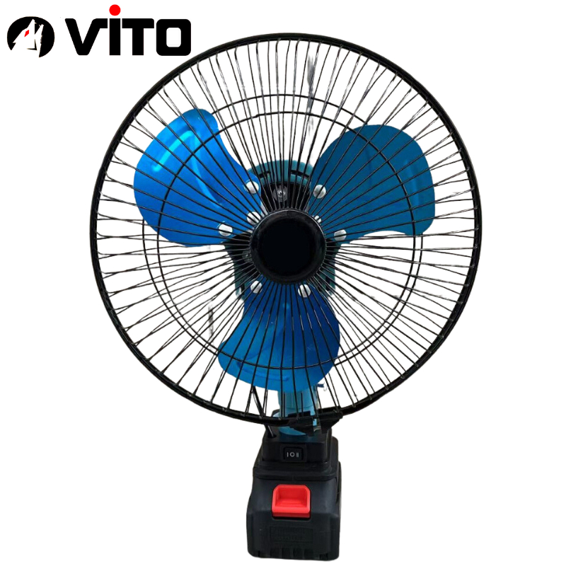 Quạt Chạy Pin 11 Inch Có Đảo Đầu Tự Động VITO Dùng Pin Chân MAKITA 40MM Sử Dụng Pin Máy Công Cụ