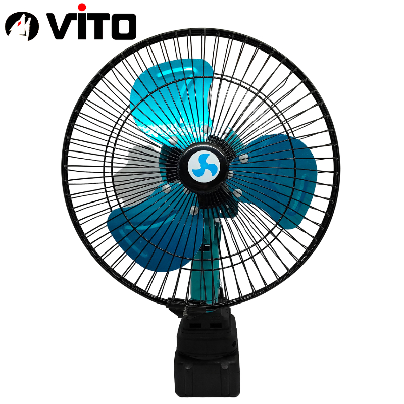Quạt Chạy Pin 11 Inch Có Đảo Đầu Tự Động VITO Dùng Pin Chân MAKITA 40MM Sử Dụng Pin Máy Công Cụ