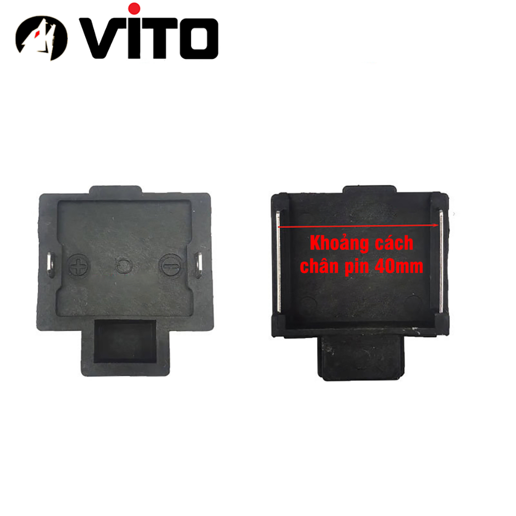 Tiếp Điểm Chân Đế Gài Tiếp Xúc Pin Chân MAKITA 40MM Loại 2 Chân VITO